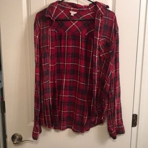 Rustic Red and Black Plaid